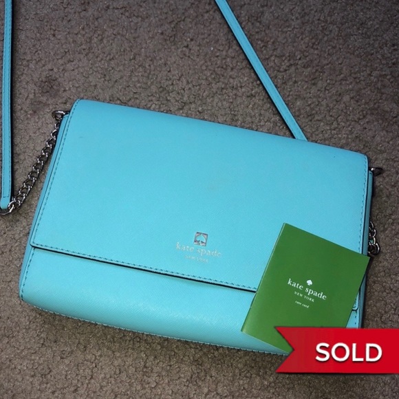 kate spade seafoam crossbody - Picture 1 of 4